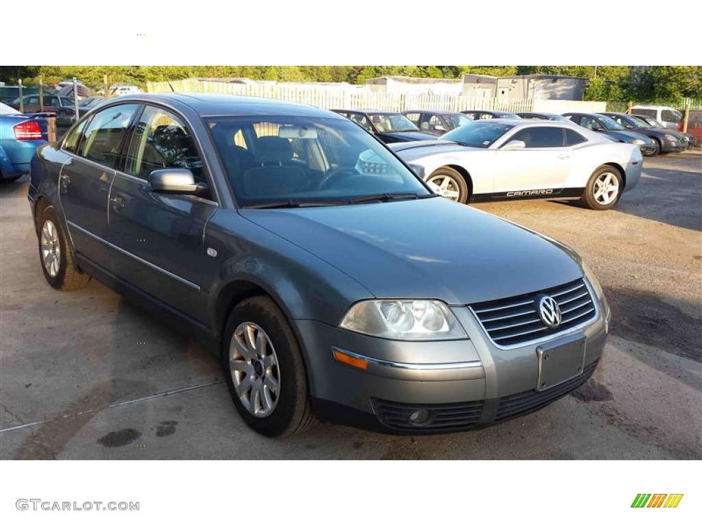 2002 Passat GLS Sedan - Silverstone Grey Metallic / Black photo #3