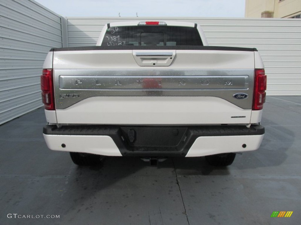 2015 F150 Platinum SuperCrew 4x4 - White Platinum Tricoat / Platinum Black photo #5