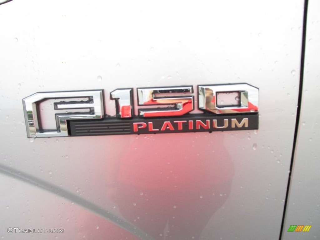 2015 F150 Platinum SuperCrew - Ingot Silver Metallic / Platinum Brunello photo #14