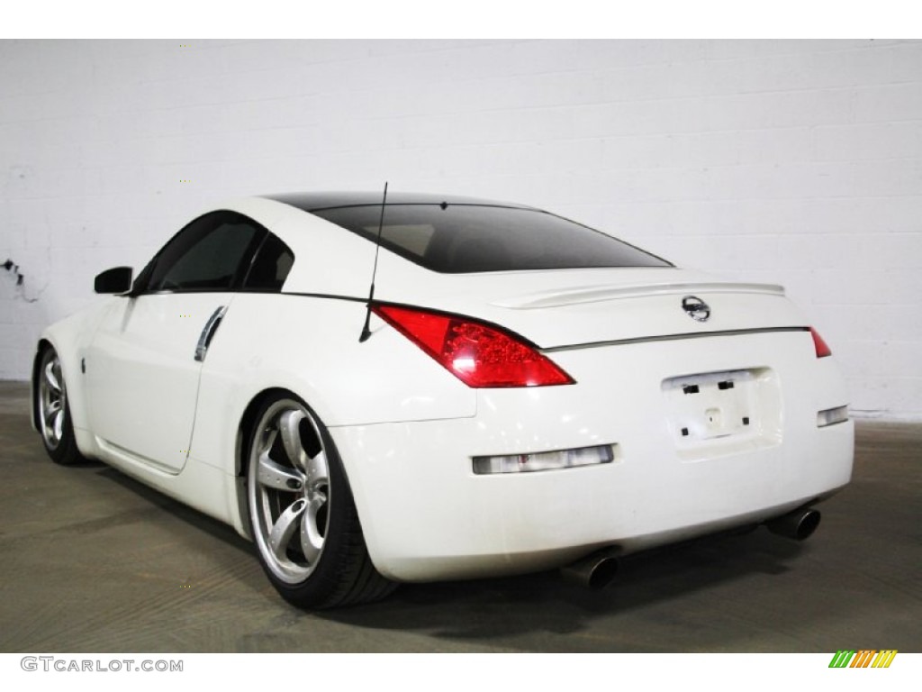 2006 350Z Grand Touring Coupe - Pikes Peak White Pearl / Charcoal Leather photo #5