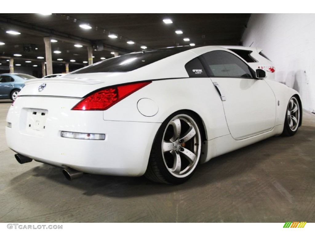 2006 350Z Grand Touring Coupe - Pikes Peak White Pearl / Charcoal Leather photo #8