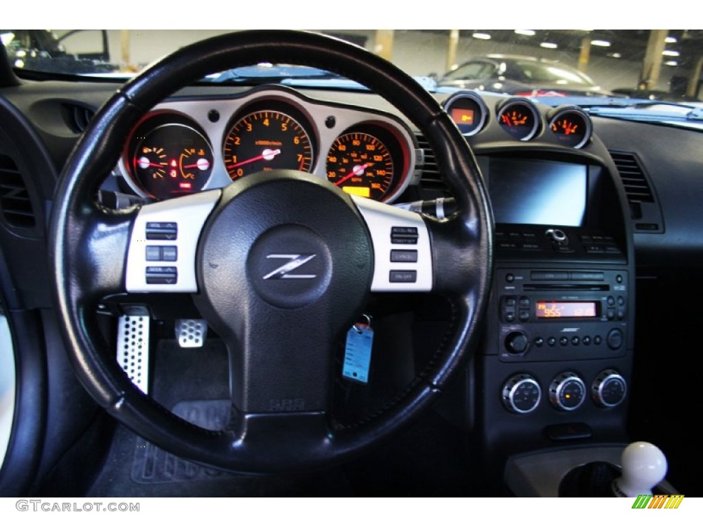 2006 350Z Grand Touring Coupe - Pikes Peak White Pearl / Charcoal Leather photo #13