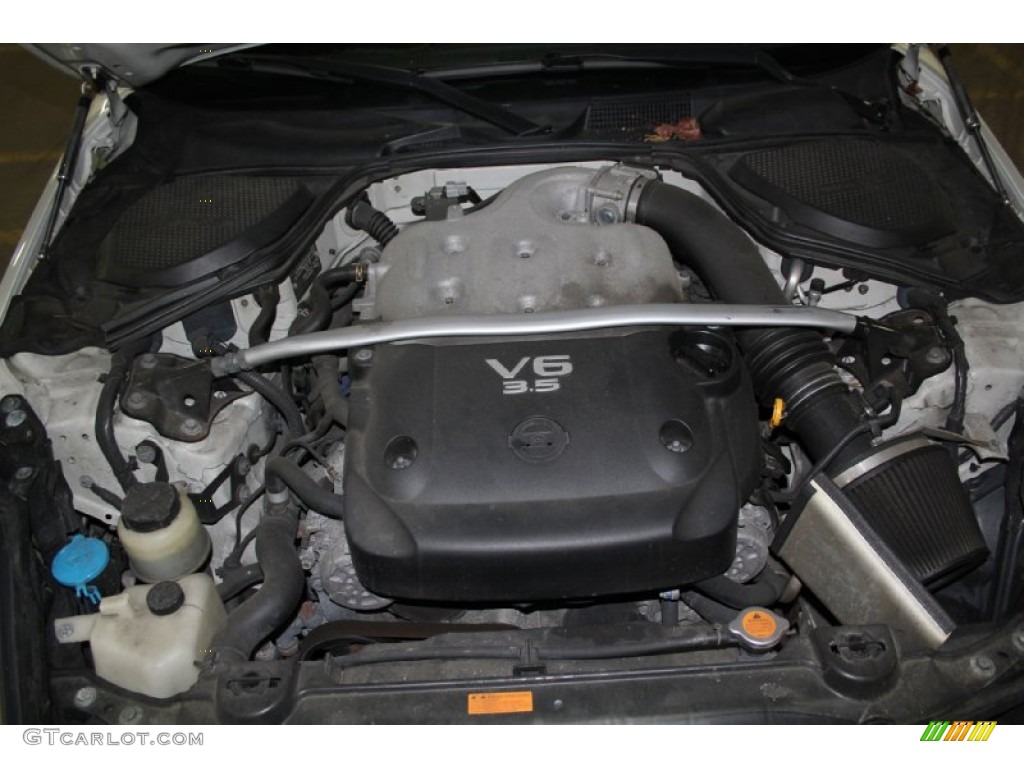 2006 350Z Grand Touring Coupe - Pikes Peak White Pearl / Charcoal Leather photo #28