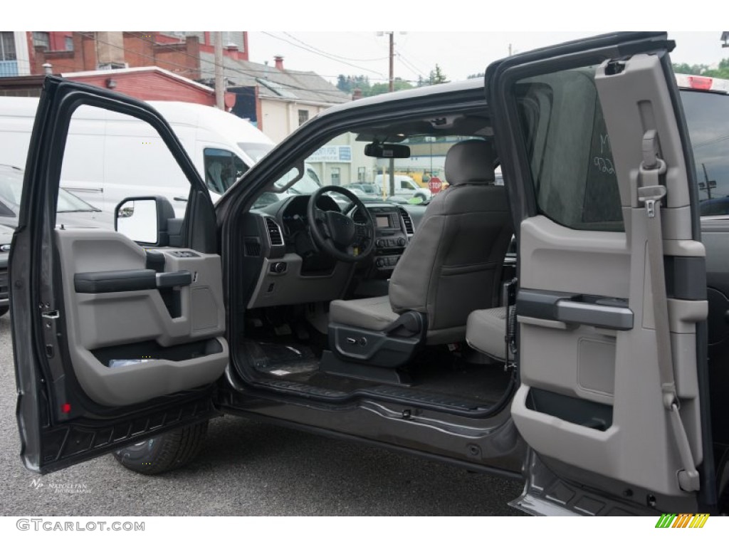 2015 F150 XLT SuperCab 4x4 - Magnetic Metallic / Medium Earth Gray photo #11