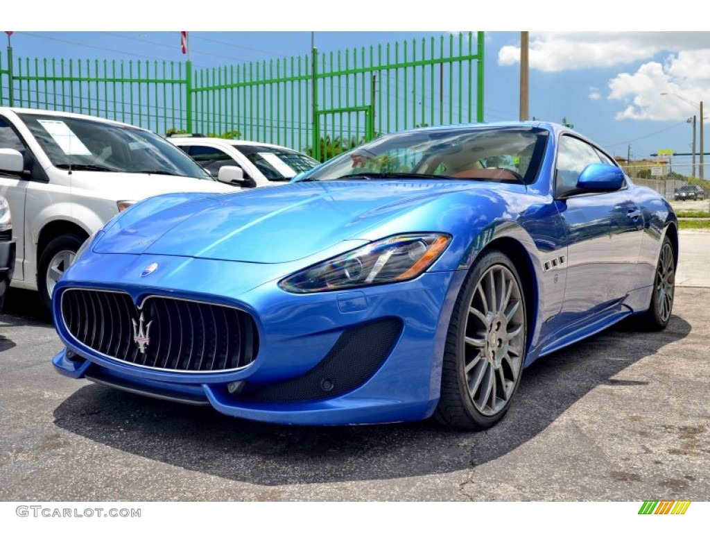 2013 GranTurismo Sport Coupe - Blu Sofisticato (Sport Blue Metallic) / Pearl Beige photo #6