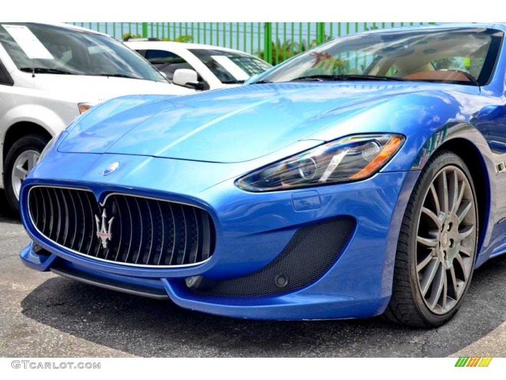 2013 GranTurismo Sport Coupe - Blu Sofisticato (Sport Blue Metallic) / Pearl Beige photo #7