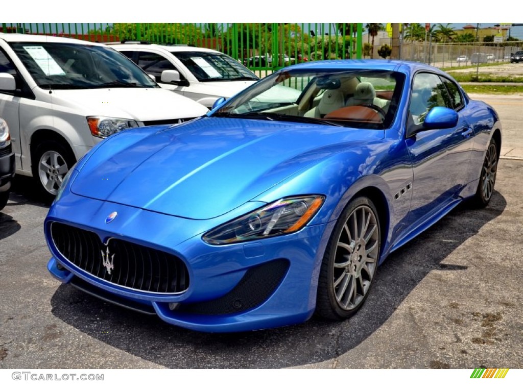 Blu Sofisticato (Sport Blue Metallic) 2013 Maserati GranTurismo Sport Coupe Exterior Photo #104238567