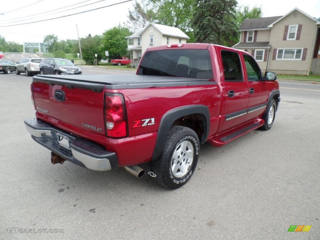 2004 Silverado 1500 Z71 Crew Cab 4x4 - Sport Red Metallic / Dark Charcoal photo #5