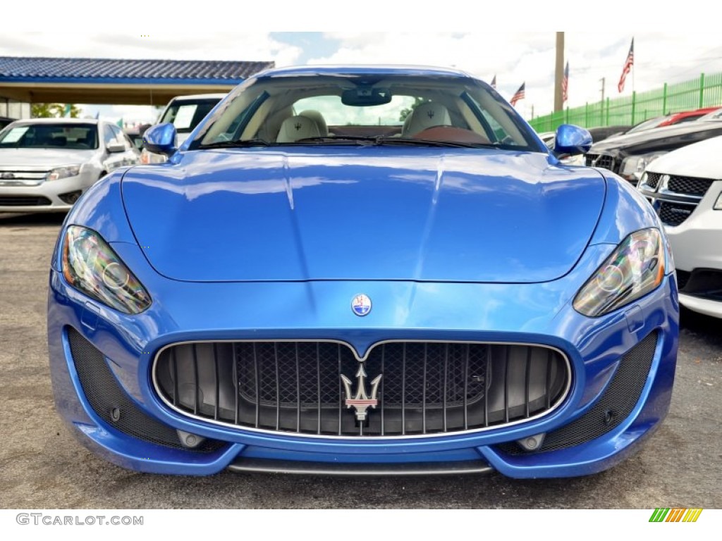 2013 GranTurismo Sport Coupe - Blu Sofisticato (Sport Blue Metallic) / Pearl Beige photo #59