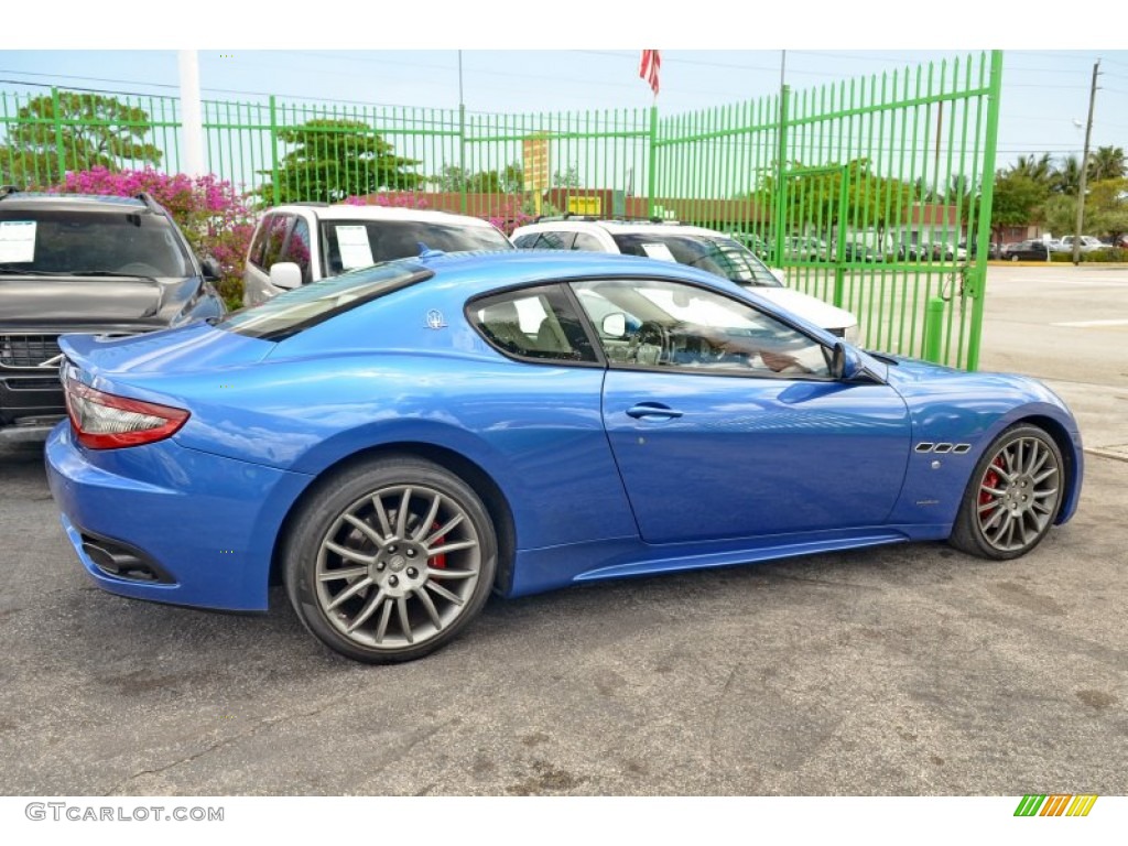 2013 GranTurismo Sport Coupe - Blu Sofisticato (Sport Blue Metallic) / Pearl Beige photo #66