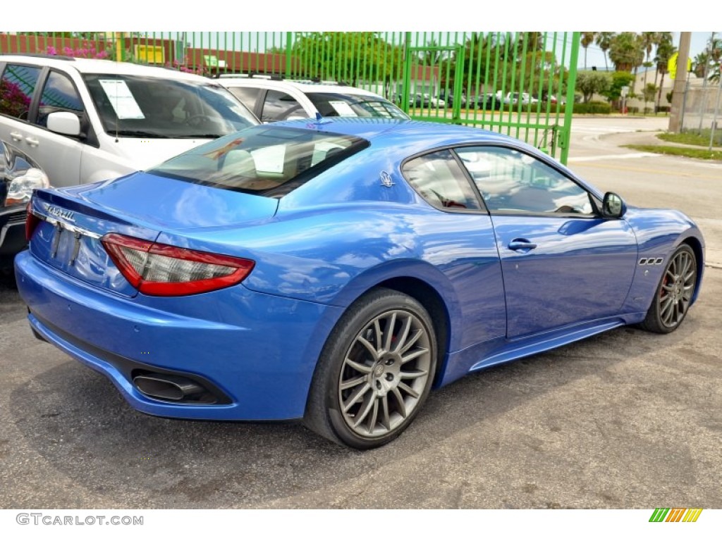 2013 GranTurismo Sport Coupe - Blu Sofisticato (Sport Blue Metallic) / Pearl Beige photo #67