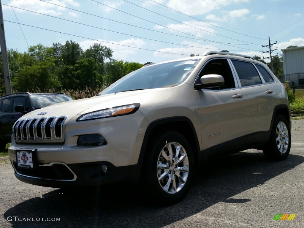 2015 Cherokee Limited 4x4 - Cashmere Pearl / Black/Light Frost Beige photo #1