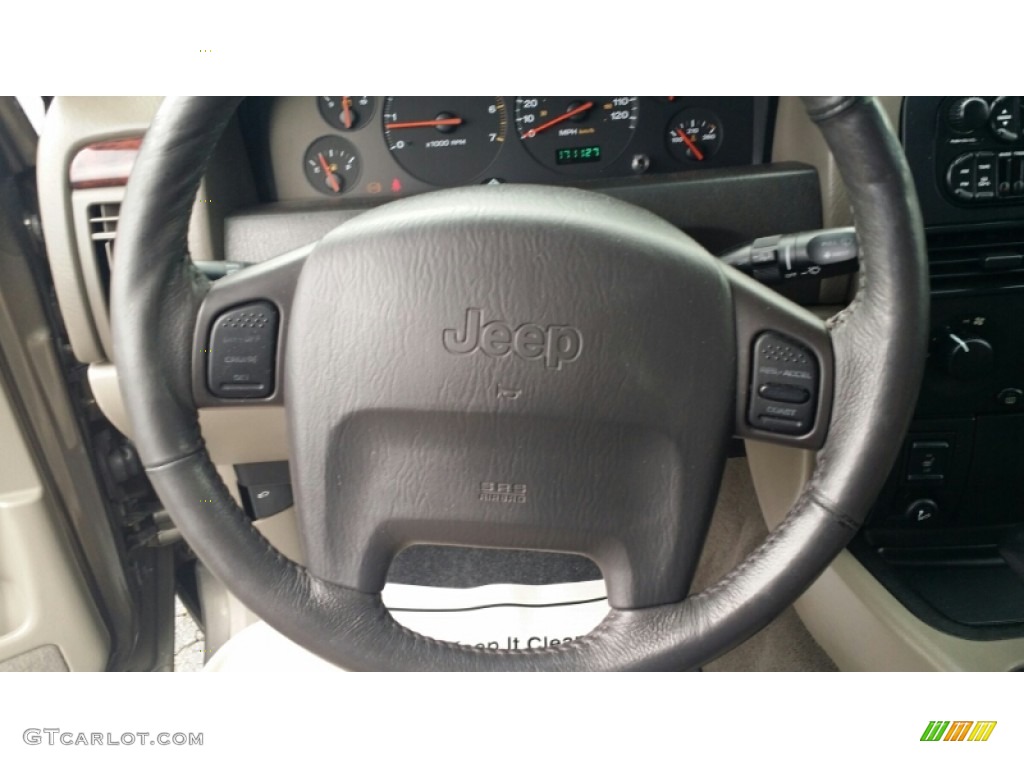 2000 Grand Cherokee Laredo 4x4 - Taupe Frost Metallic / Camel photo #22