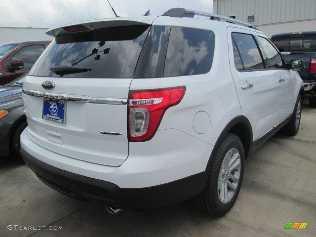 2015 Explorer XLT - Oxford White / Charcoal Black photo #8