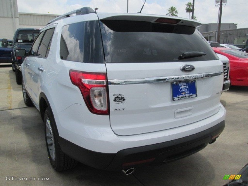 2015 Explorer XLT - Oxford White / Charcoal Black photo #11