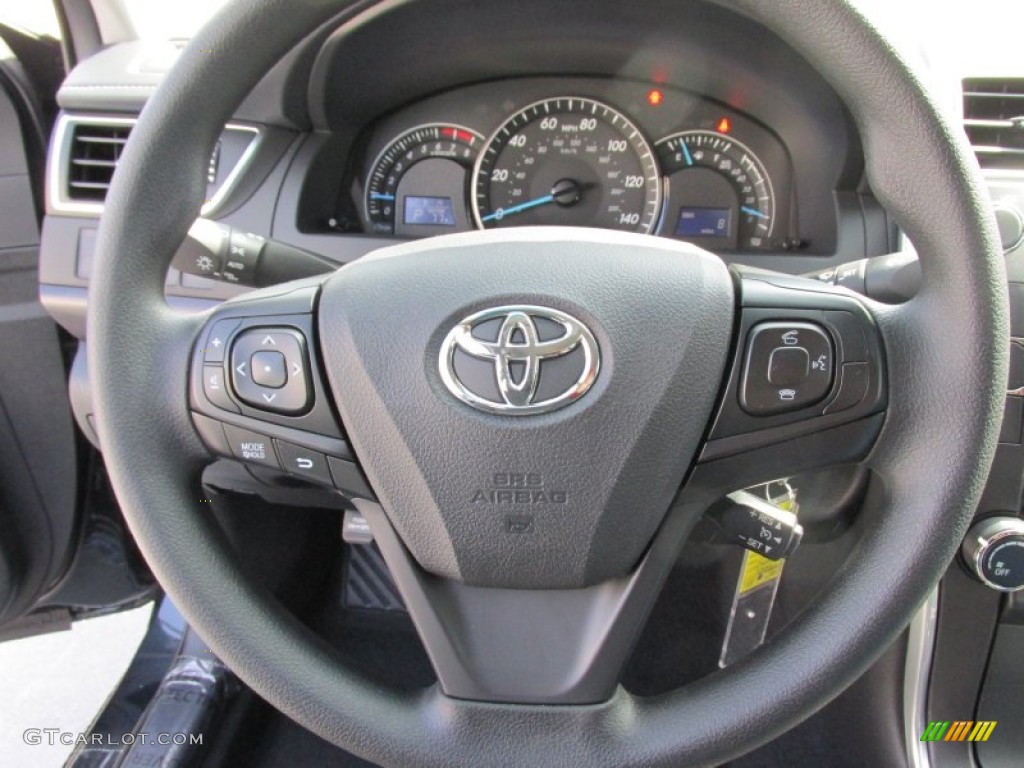 2015 Camry LE - Cosmic Gray Mica / Black photo #28