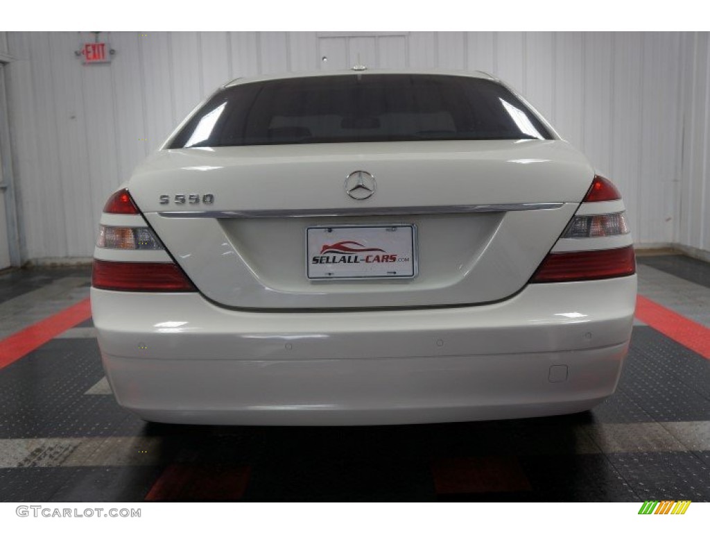 2007 S 550 Sedan - Arctic White / Grey/Dark Grey photo #9