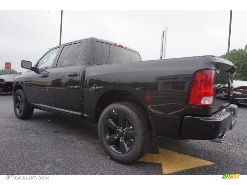 2015 1500 Express Crew Cab - Brilliant Black Crystal Pearl / Black/Diesel Gray photo #5