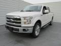 2015 White Platinum Tricoat Ford F150 Lariat SuperCrew 4x4  photo #7