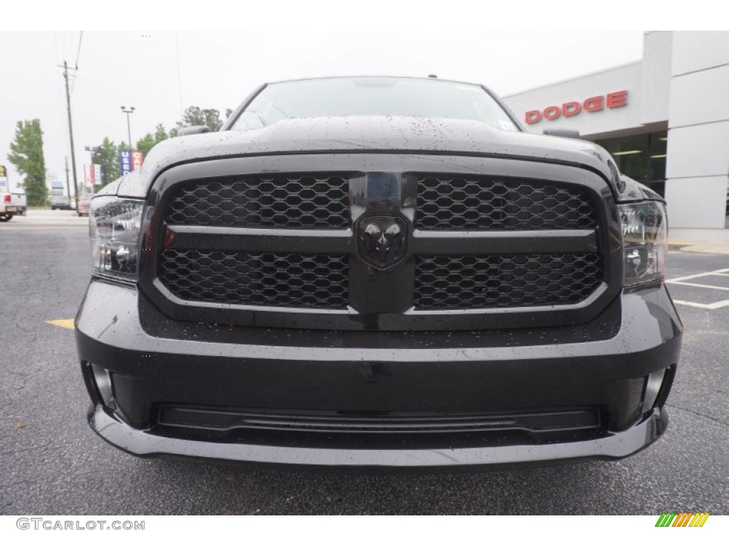 2015 1500 Express Crew Cab - Brilliant Black Crystal Pearl / Black/Diesel Gray photo #2