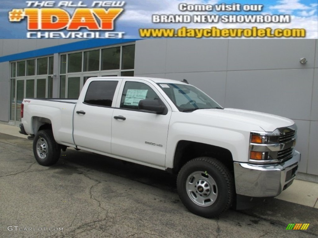 2015 Silverado 2500HD WT Crew Cab 4x4 - Summit White / Jet Black/Dark Ash photo #1