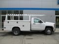 2015 Summit White Chevrolet Silverado 3500HD WT Regular Cab 4x4 Dump Truck  photo #2