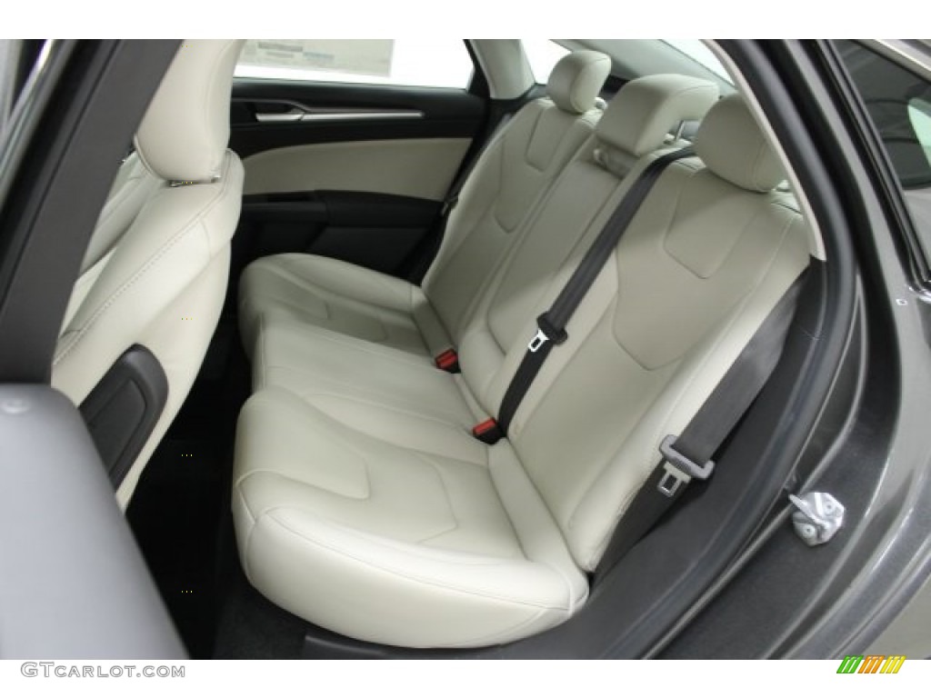 2015 Ford Fusion Titanium AWD Rear Seat Photo #104253443