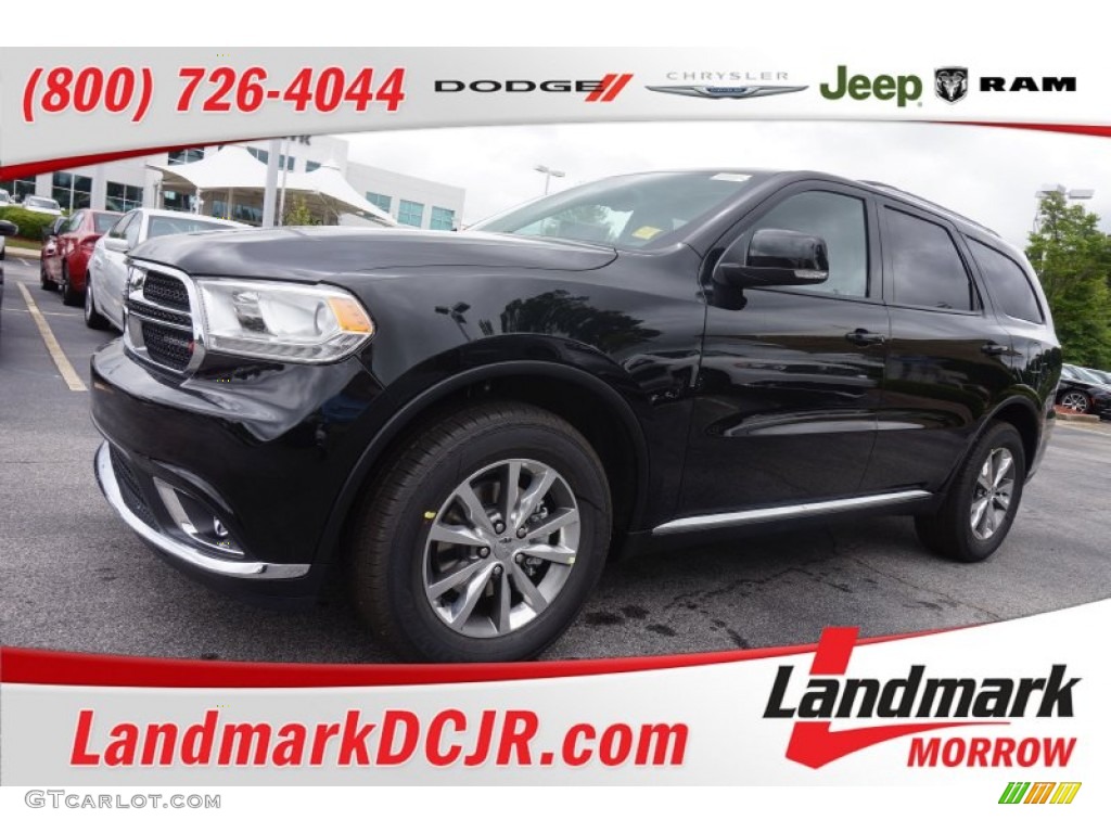 2015 Durango Limited - Black Forest Green Pearl / Black photo #1