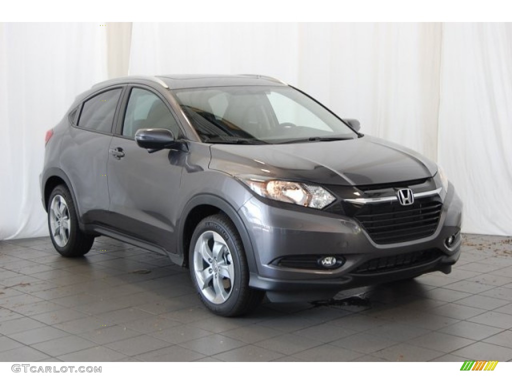 Modern Steel Metallic 2016 Honda HR-V EX-L Navi Exterior Photo #104255430