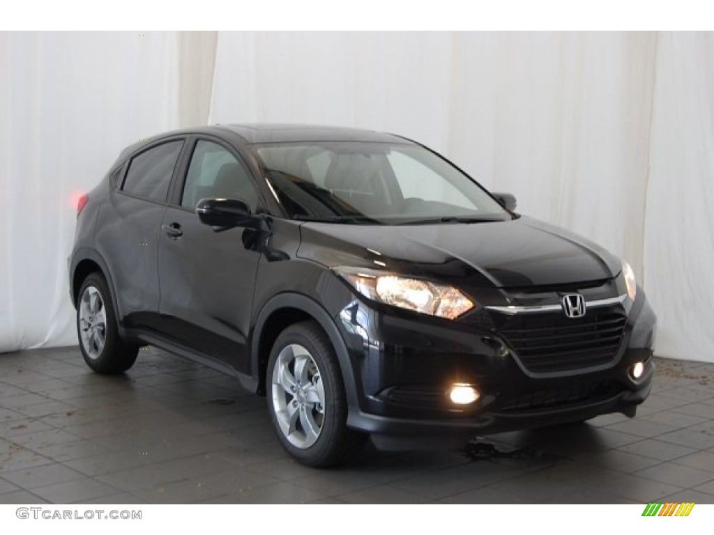 Crystal Black Pearl 2016 Honda HR-V EX Exterior Photo #104256023