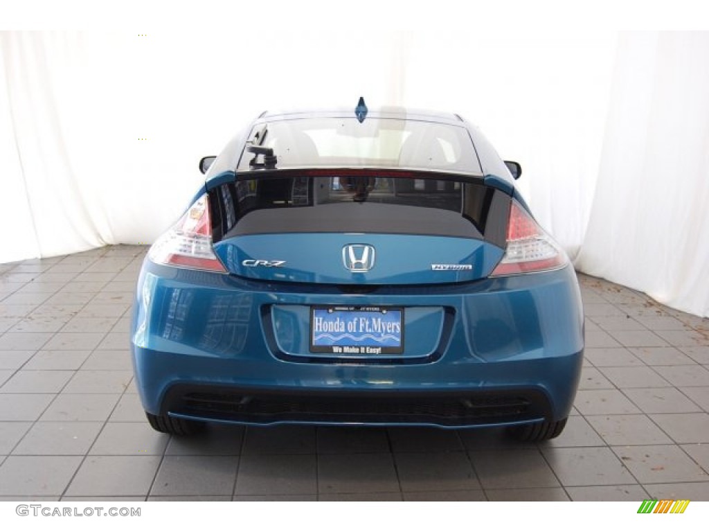 2015 CR-Z EX - North Shore Blue Pearl / Black/Red photo #8