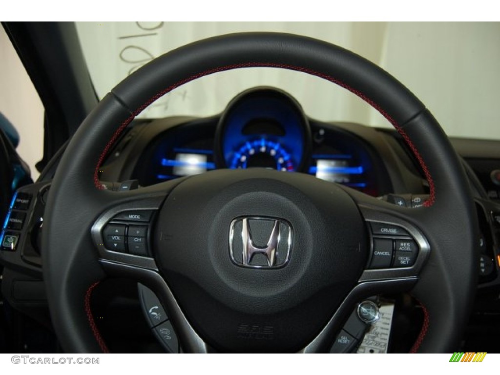 2015 CR-Z EX - North Shore Blue Pearl / Black/Red photo #17