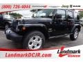 2015 Black Jeep Wrangler Unlimited Sahara 4x4  photo #1