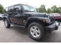 2015 Black Jeep Wrangler Unlimited Sahara 4x4  photo #4