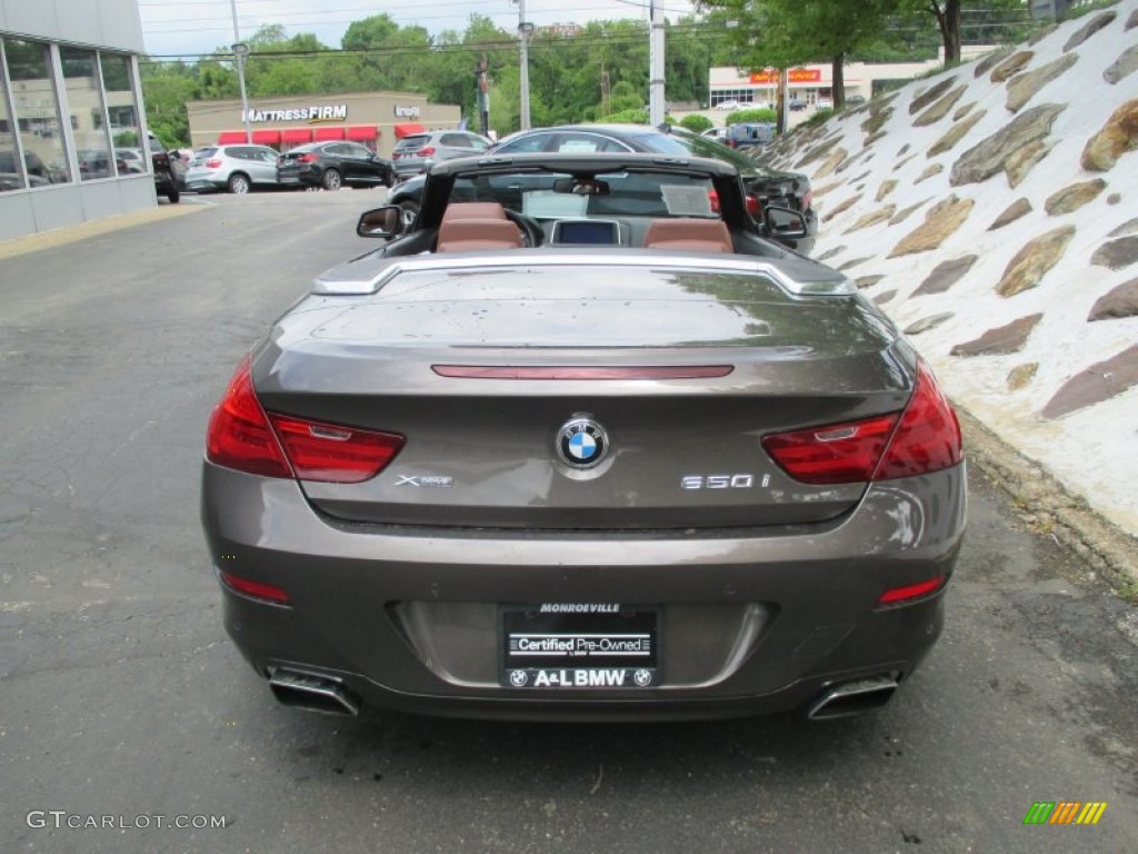 2013 6 Series 650i xDrive Convertible - Space Gray Metallic / Cinnamon Brown photo #5