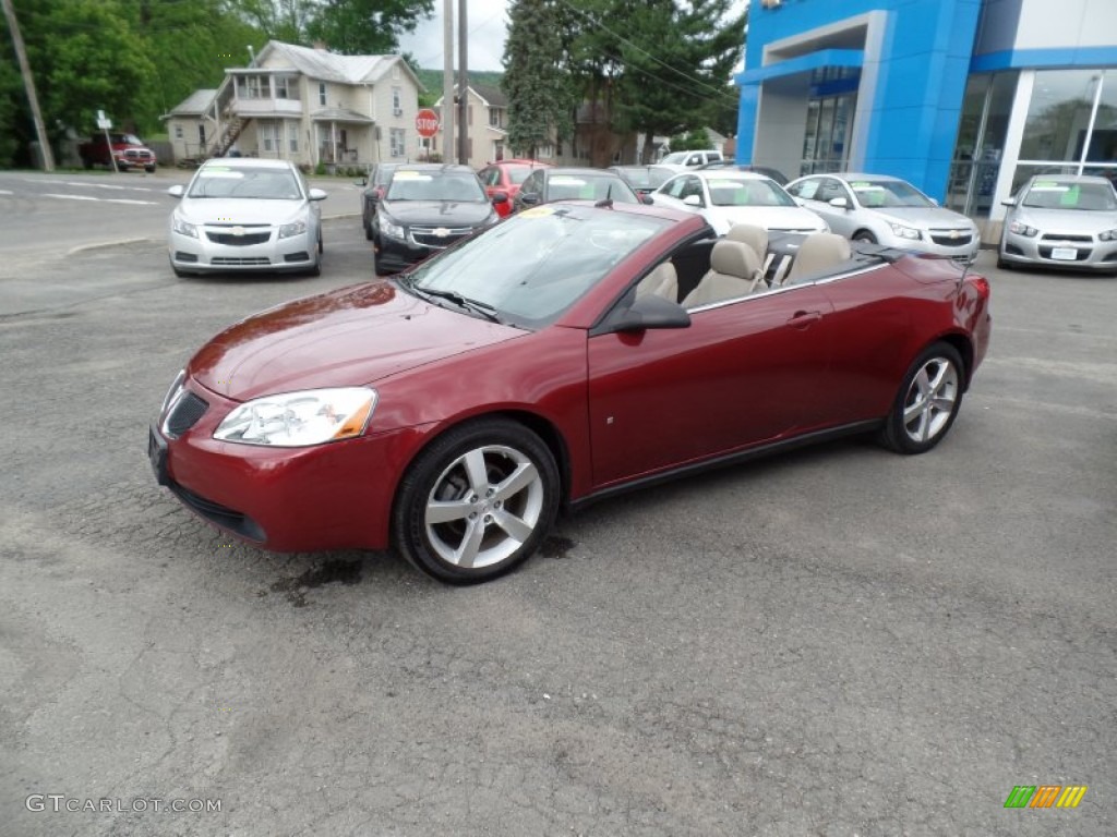 2008 G6 GT Convertible - Performance Red Metallic / Light Taupe photo #1