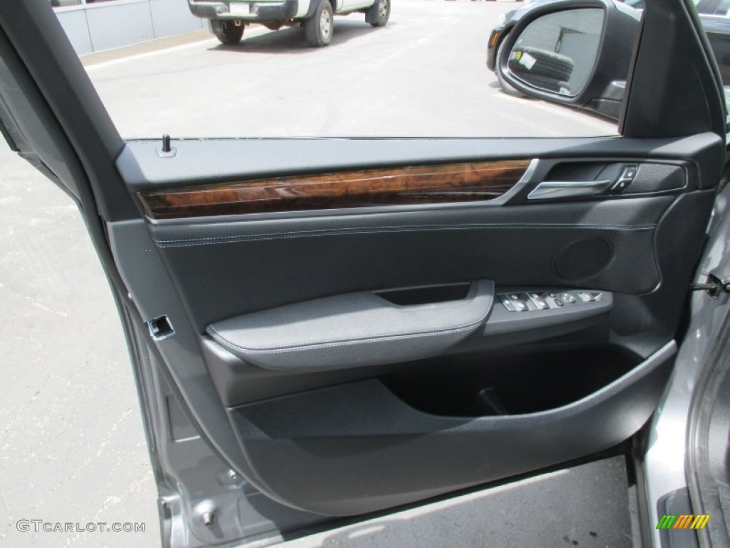 2016 BMW X3 xDrive28i Black Door Panel Photo #104263443