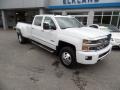 2015 Summit White Chevrolet Silverado 3500HD High Country Crew Cab Dual Rear Wheel 4x4  photo #3