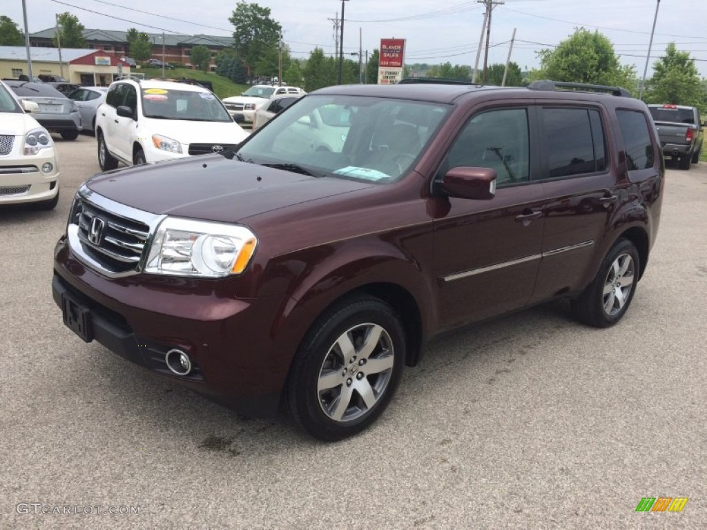 Dark Cherry Pearl 2013 Honda Pilot Touring 4WD Exterior Photo #104264007