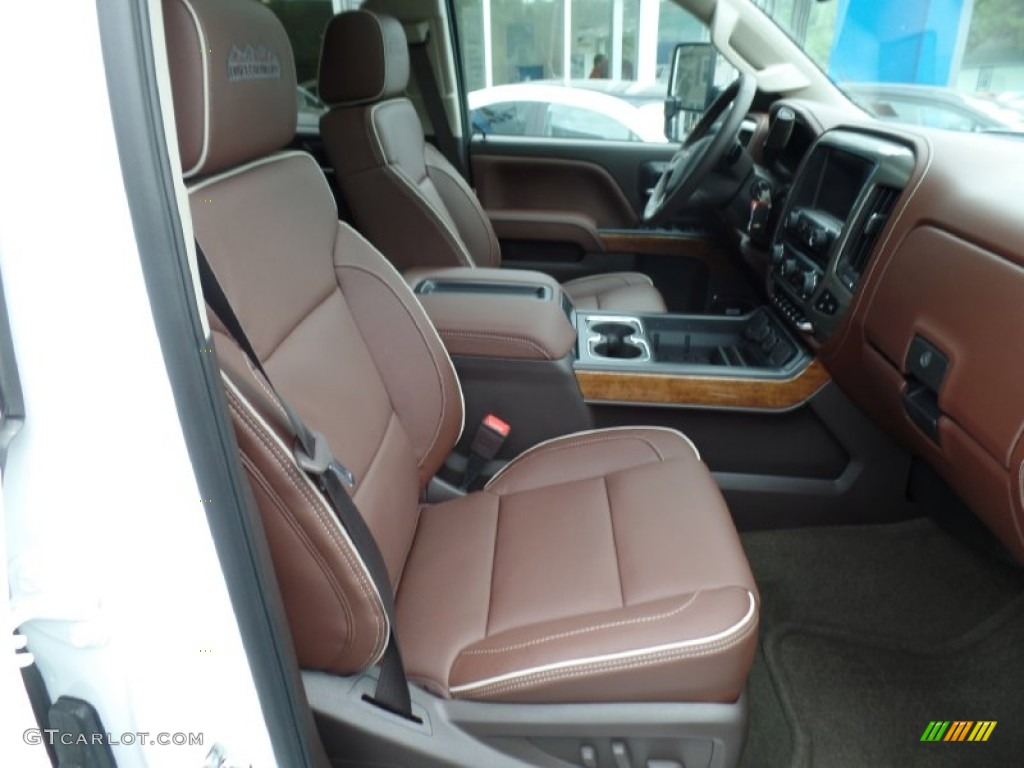 2015 Chevrolet Silverado 3500HD High Country Crew Cab Dual Rear Wheel 4x4 Front Seat Photo #104264217