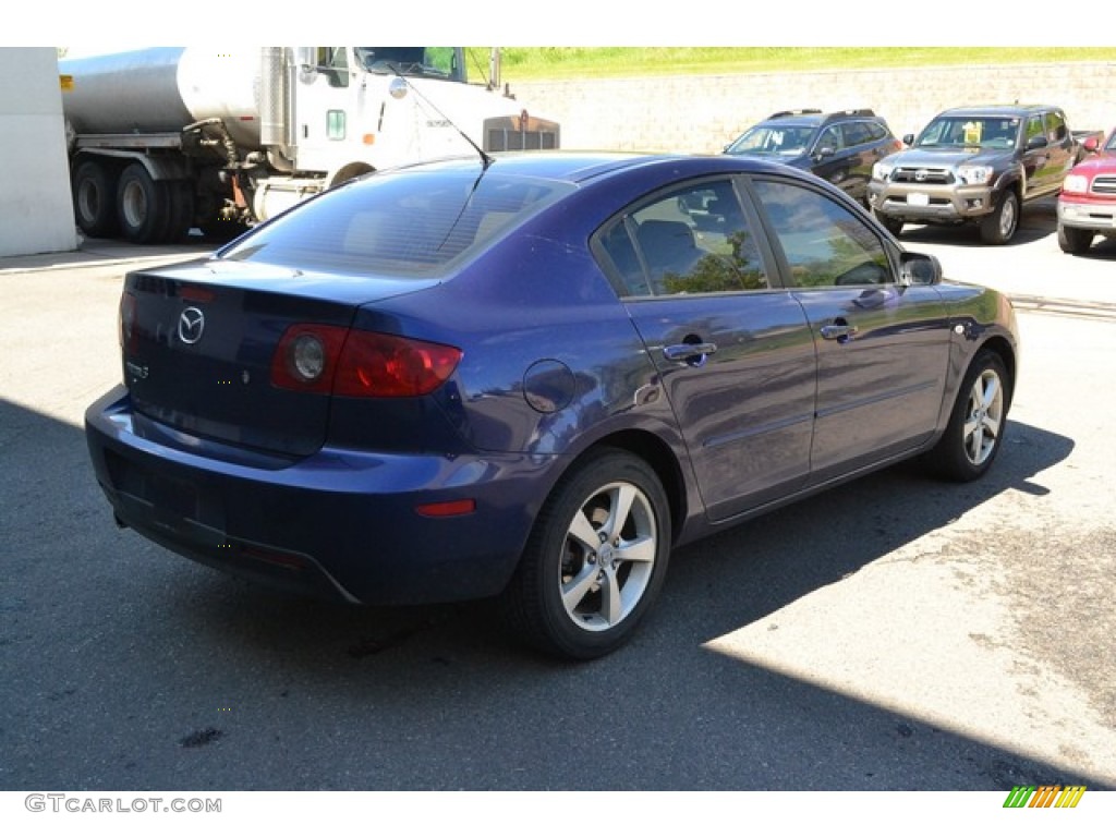2006 MAZDA3 i Touring Sedan - Strato Blue Mica / Beige photo #2