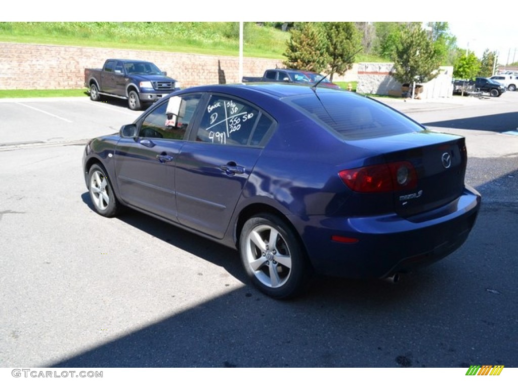 2006 MAZDA3 i Touring Sedan - Strato Blue Mica / Beige photo #4