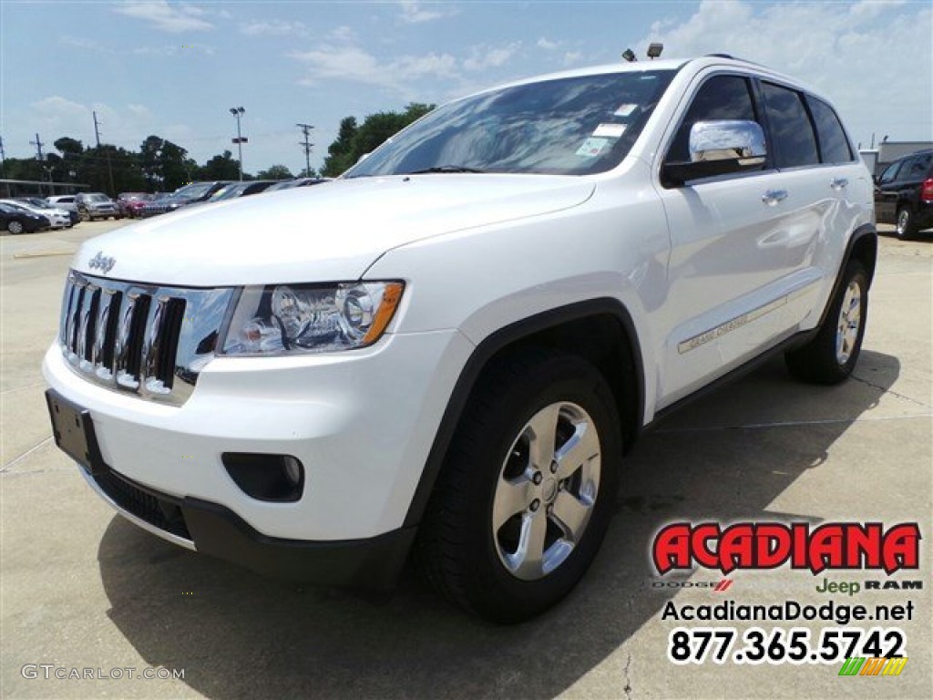 2013 Grand Cherokee Limited - Bright White / Black/Light Frost Beige photo #1