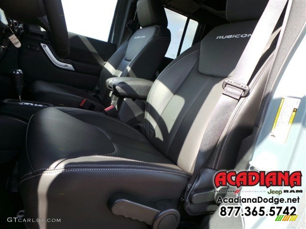 2015 Wrangler Unlimited Rubicon 4x4 - Anvil / Black photo #5