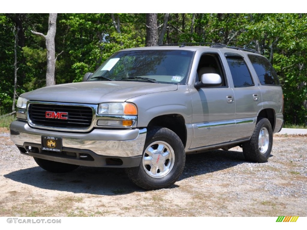 2002 Yukon SLT 4x4 - Pewter Metallic / Neutral/Shale photo #1