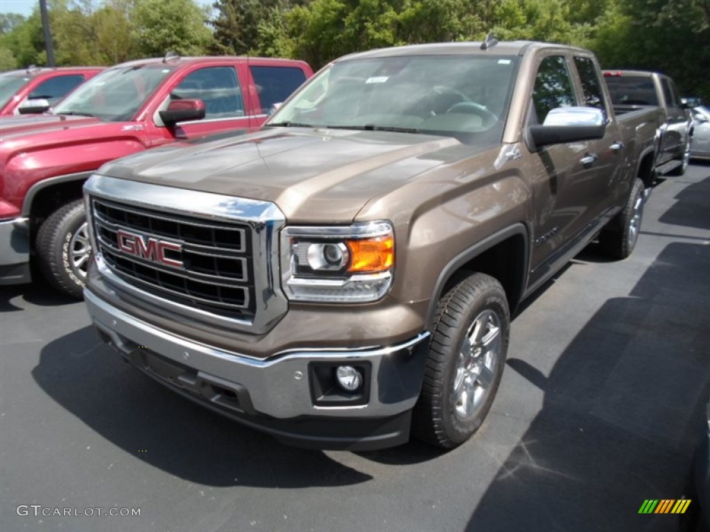 Bronze Alloy Metallic 2015 GMC Sierra 1500 SLT Double Cab 4x4 Exterior Photo #104268887