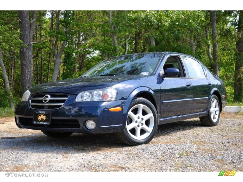 2002 Maxima SE - Majestic Blue Metallic / Frost photo #1