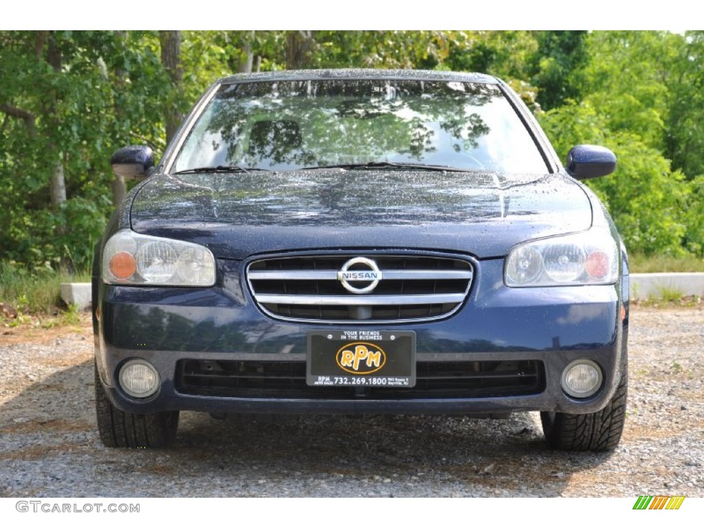 2002 Maxima SE - Majestic Blue Metallic / Frost photo #2