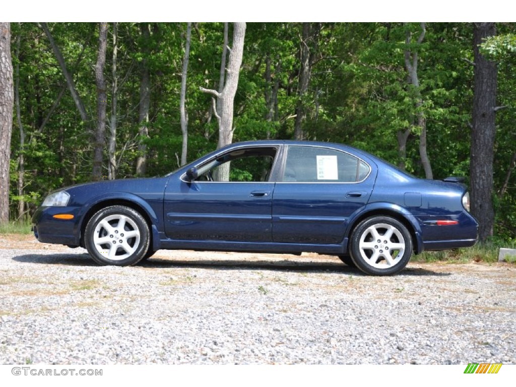 2002 Maxima SE - Majestic Blue Metallic / Frost photo #3