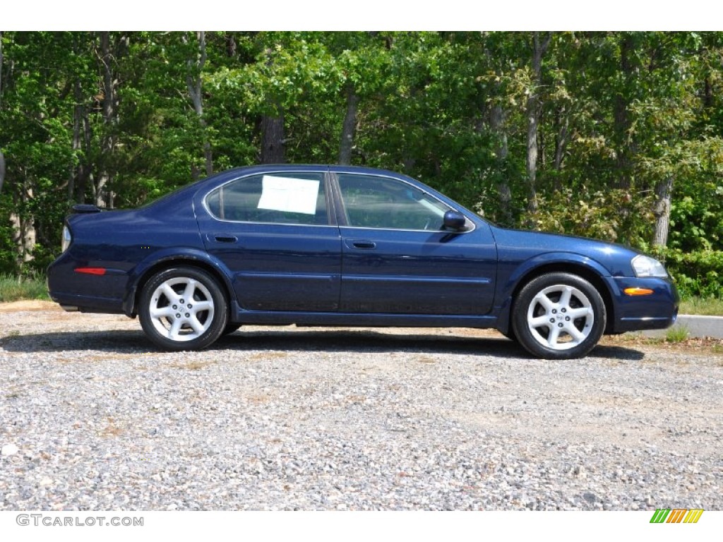 2002 Maxima SE - Majestic Blue Metallic / Frost photo #8